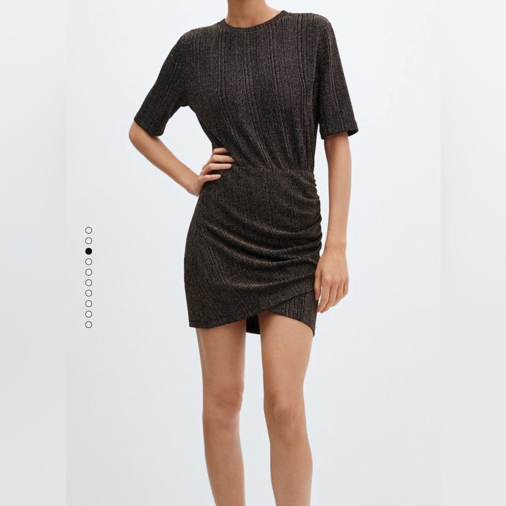 Mango NWT Lurex knitted dress